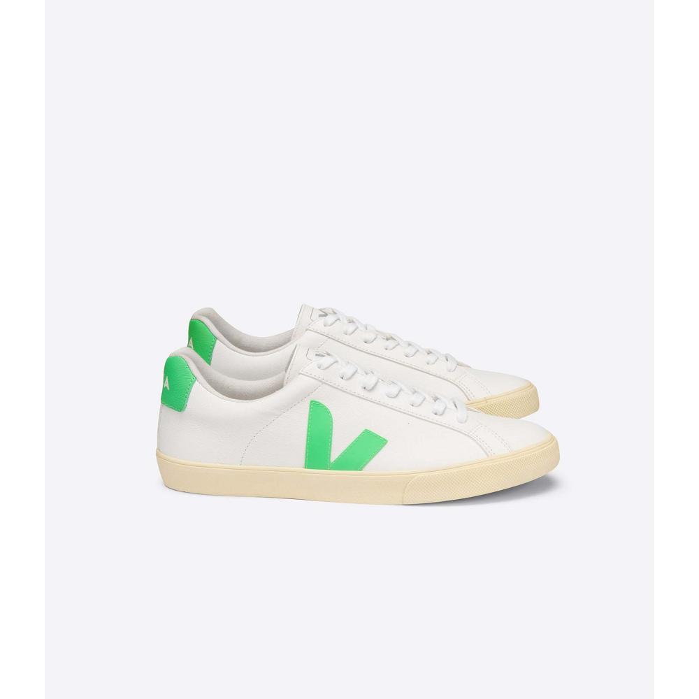 Αθλητικά Παπούτσια γυναικεια Veja ESPLAR CHROMEFREE White/Green | GR 612NWY